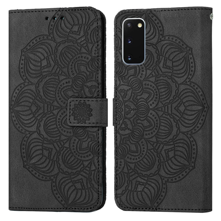 For Samsung Galaxy S20 Mandala Embossed Flip Leather Phone Case