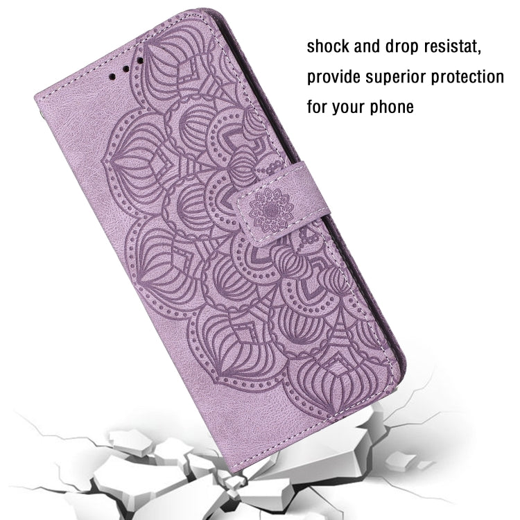 For Samsung Galaxy S20 Mandala Embossed Flip Leather Phone Case