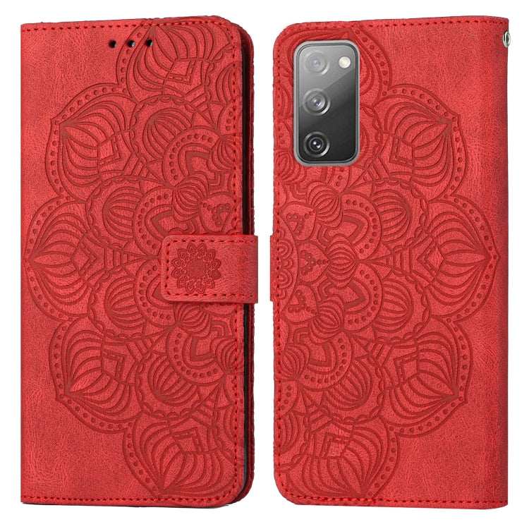 For Samsung Galaxy S20 FE Mandala Embossed Flip Leather Phone Case