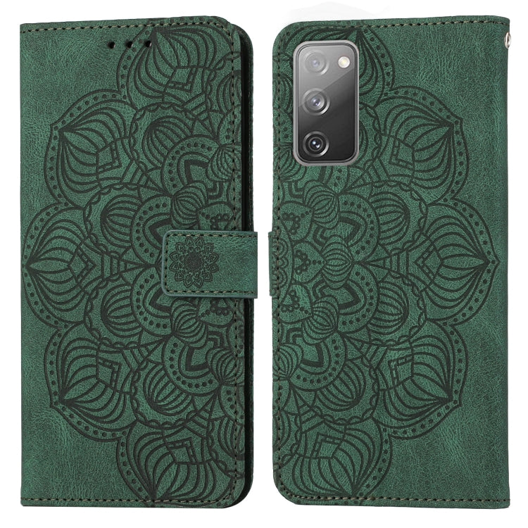 For Samsung Galaxy S20 FE Mandala Embossed Flip Leather Phone Case