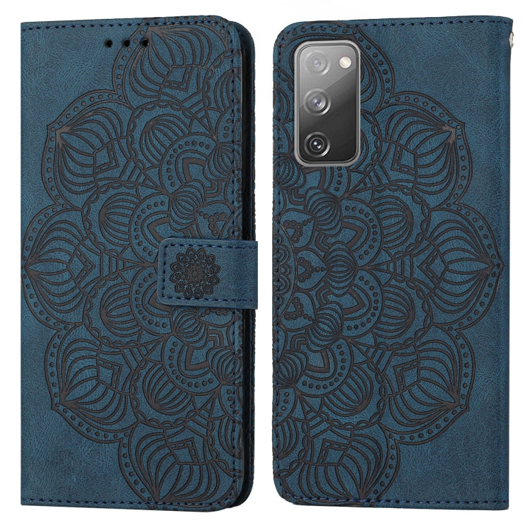 For Samsung Galaxy S20 FE Mandala Embossed Flip Leather Phone Case