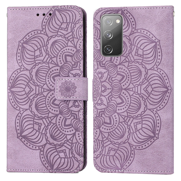 For Samsung Galaxy S20 FE Mandala Embossed Flip Leather Phone Case