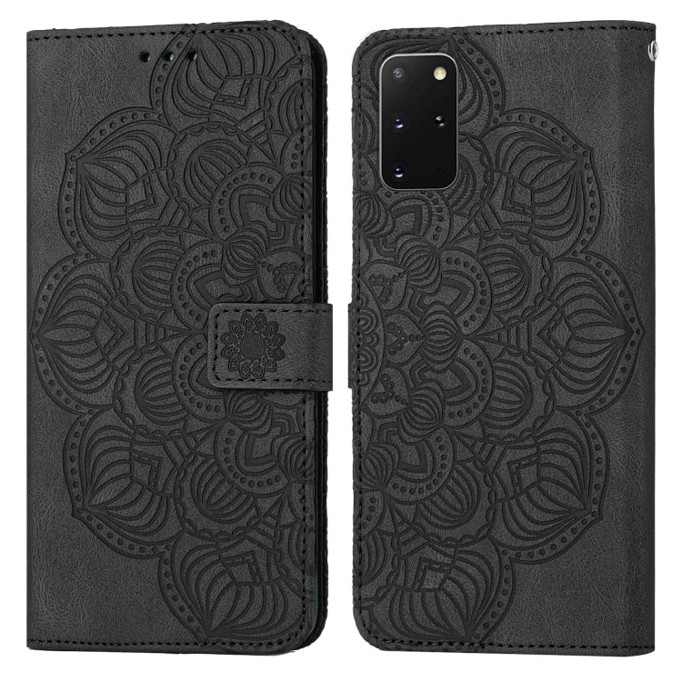 For Samsung Galaxy S20+ Mandala Embossed Flip Leather Phone Case