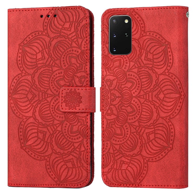 For Samsung Galaxy S20+ Mandala Embossed Flip Leather Phone Case