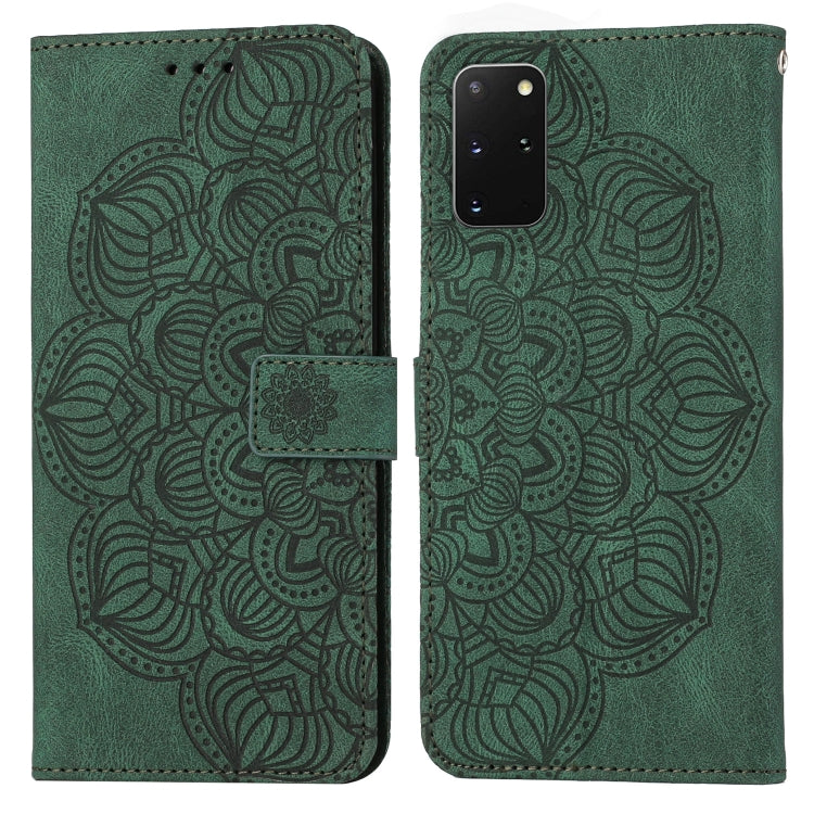 For Samsung Galaxy S20+ Mandala Embossed Flip Leather Phone Case