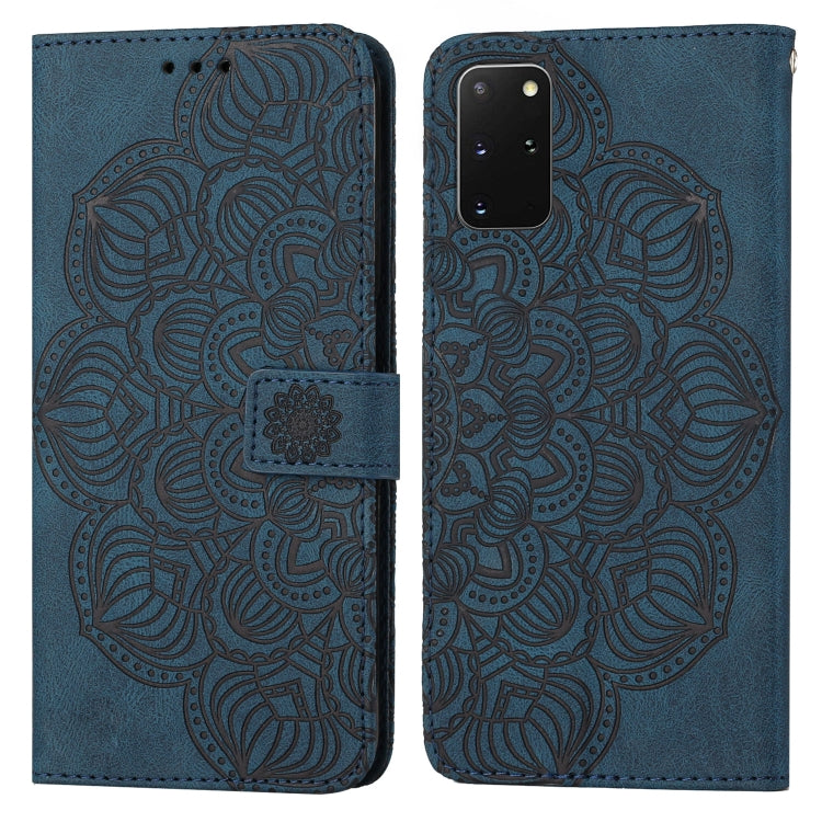 For Samsung Galaxy S20+ Mandala Embossed Flip Leather Phone Case