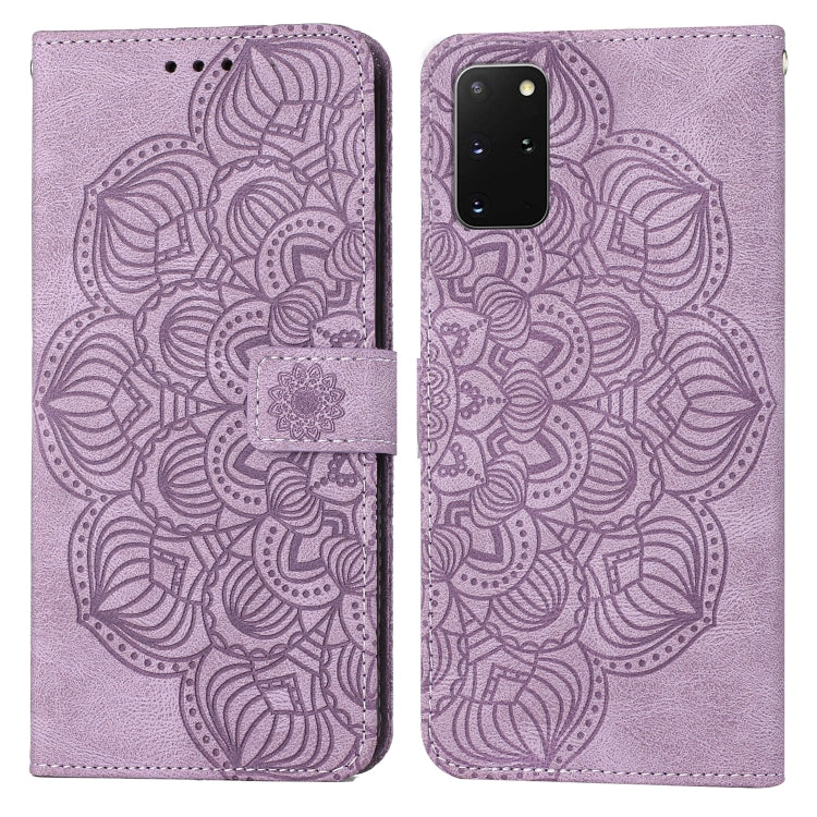 For Samsung Galaxy S20+ Mandala Embossed Flip Leather Phone Case