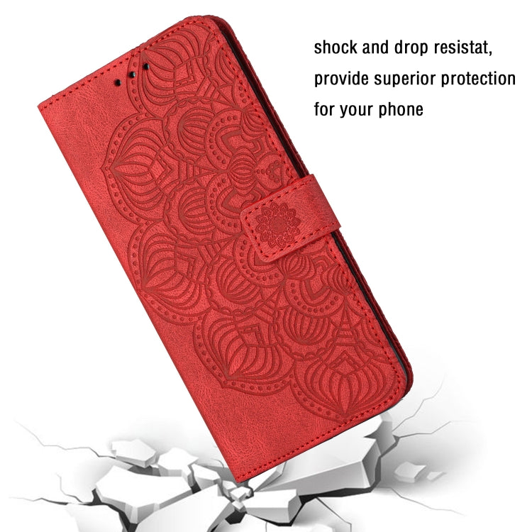 For Samsung Galaxy S21 5G Mandala Embossed Flip Leather Phone Case