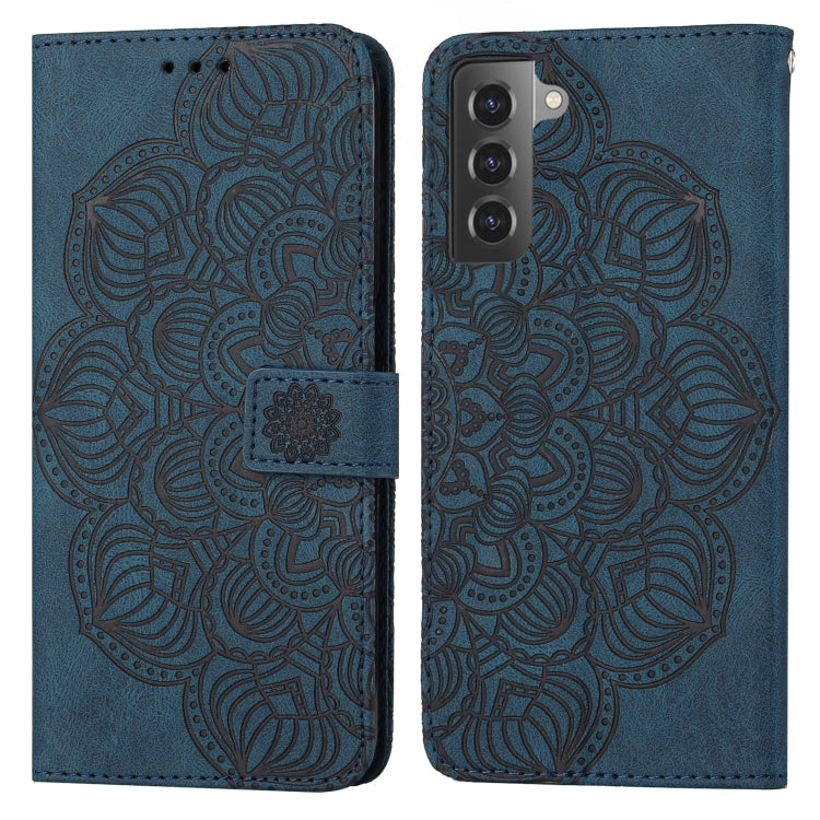 For Samsung Galaxy S21 FE 5G Mandala Embossed Flip Leather Phone Case