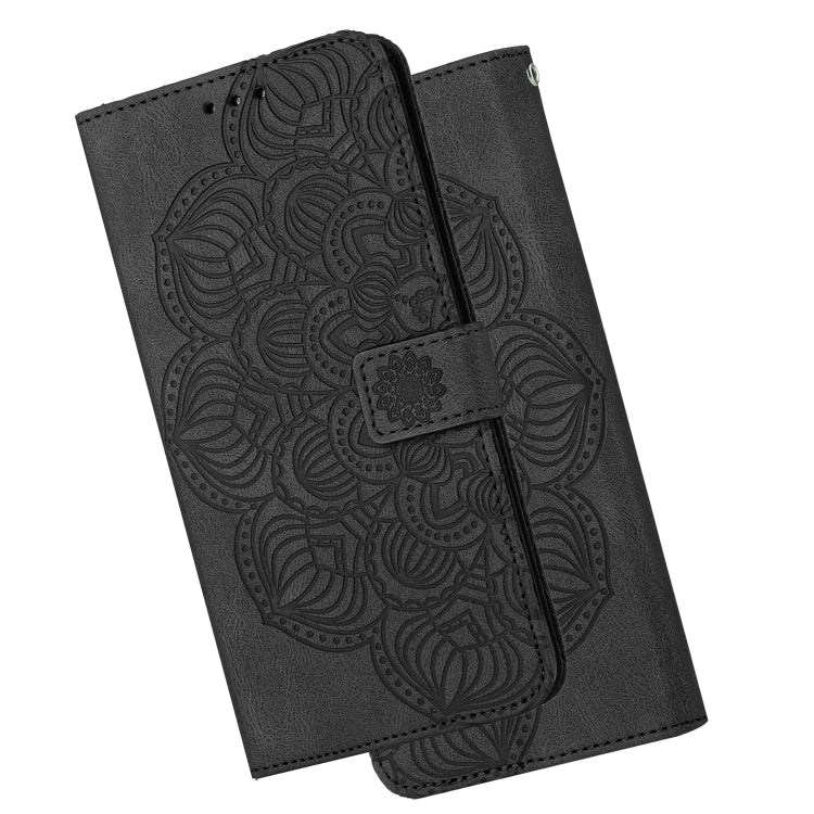 For Samsung Galaxy S21 Ultra 5G Mandala Embossed Flip Leather Phone Case