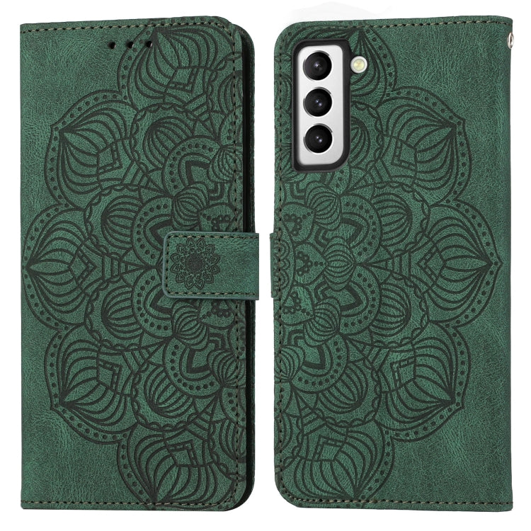 For Samsung Galaxy S22 5G Mandala Embossed Flip Leather Phone Case