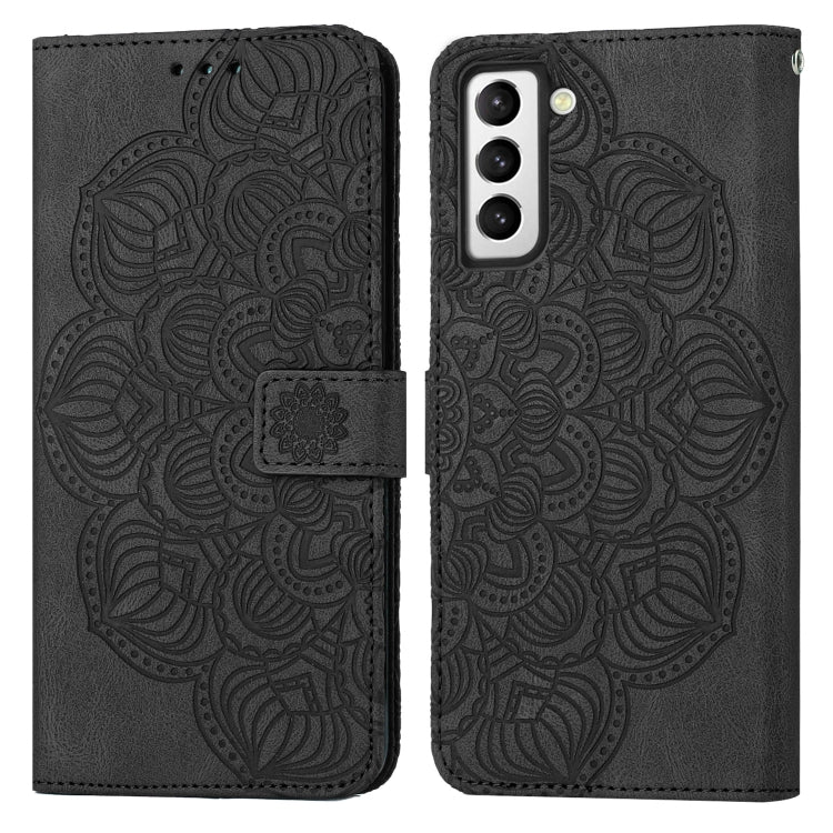 For Samsung Galaxy S22+ 5G Mandala Embossed Flip Leather Phone Case