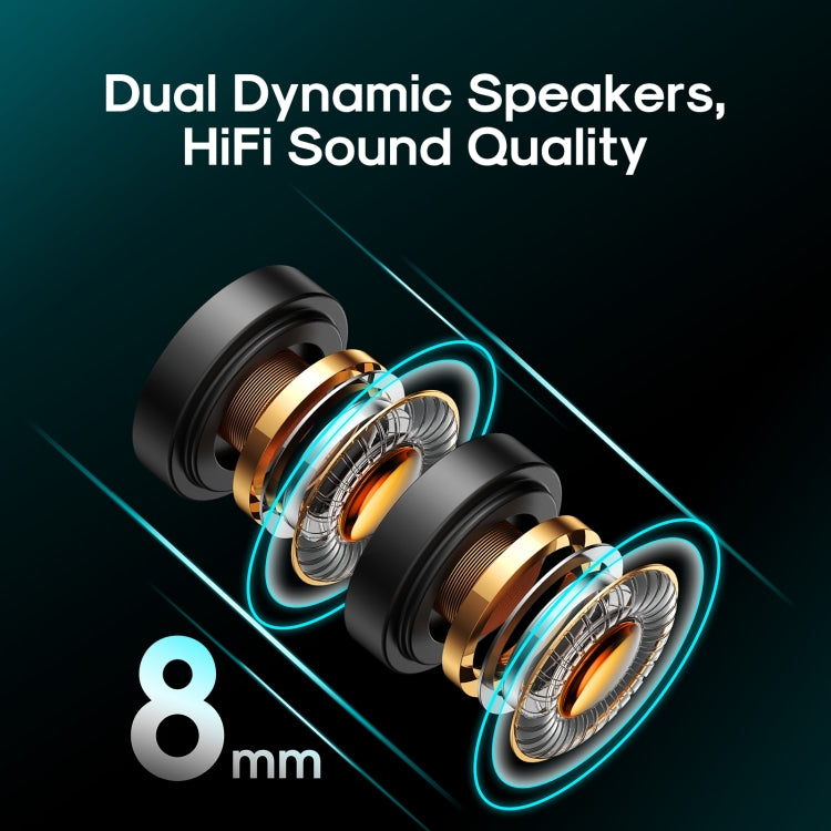 JOYROOM JR-DY01 Neckband Wireless Bluetooth Magnetic Dual Dynamic In-ear Sports Outdoor Earphone