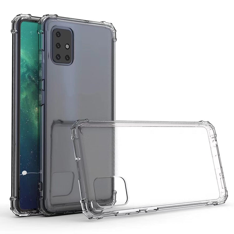 For Galaxy A51 Shockproof Transparent TPU Protective Case