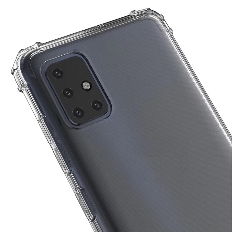 For Galaxy A51 Shockproof Transparent TPU Protective Case