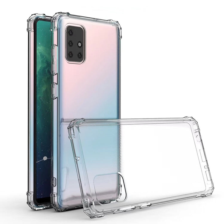 For Galaxy A71 Shockproof Transparent TPU Protective Case