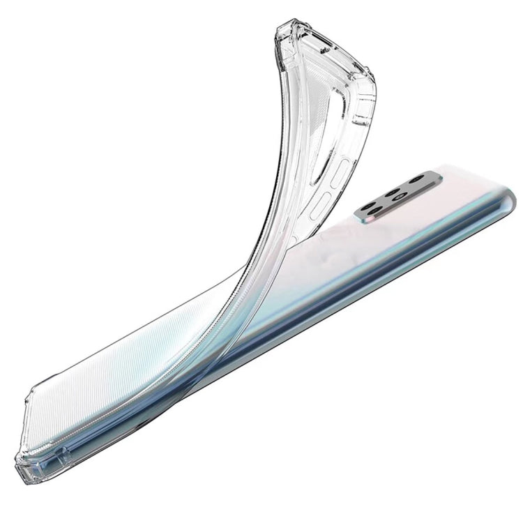 For Galaxy A71 Shockproof Transparent TPU Protective Case