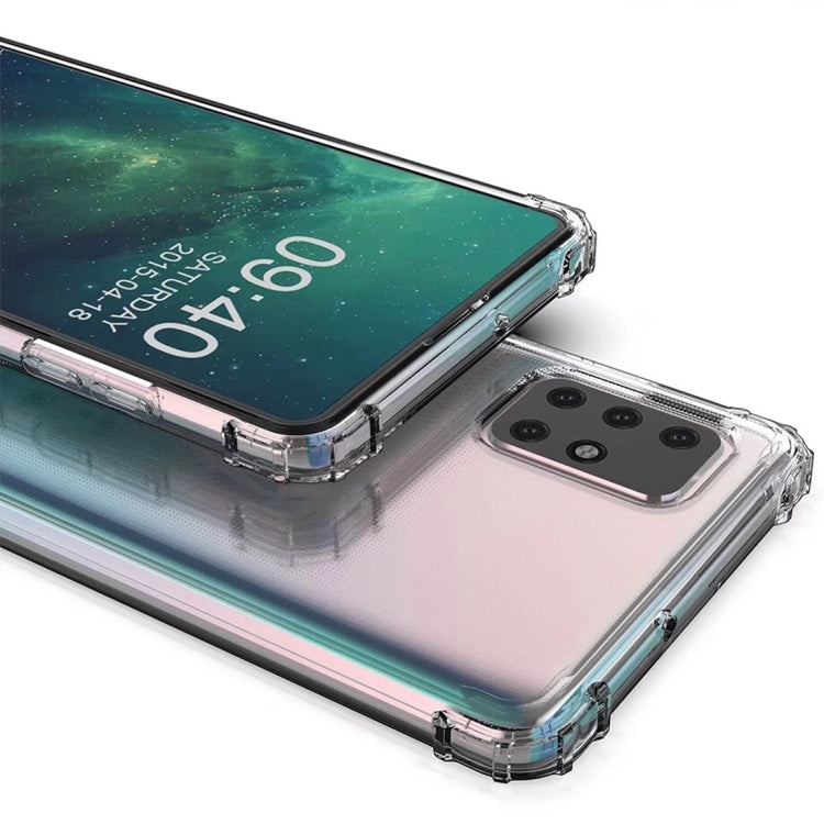 For Galaxy A71 Shockproof Transparent TPU Protective Case