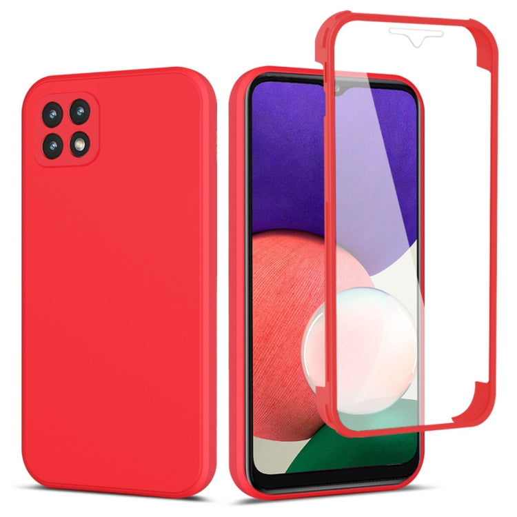 For Samsung Galaxy A22 5G Imitation Liquid Silicone 360 Full Body Phone Case