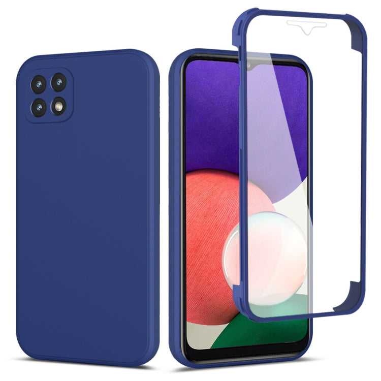 For Samsung Galaxy A22 5G Imitation Liquid Silicone 360 Full Body Phone Case