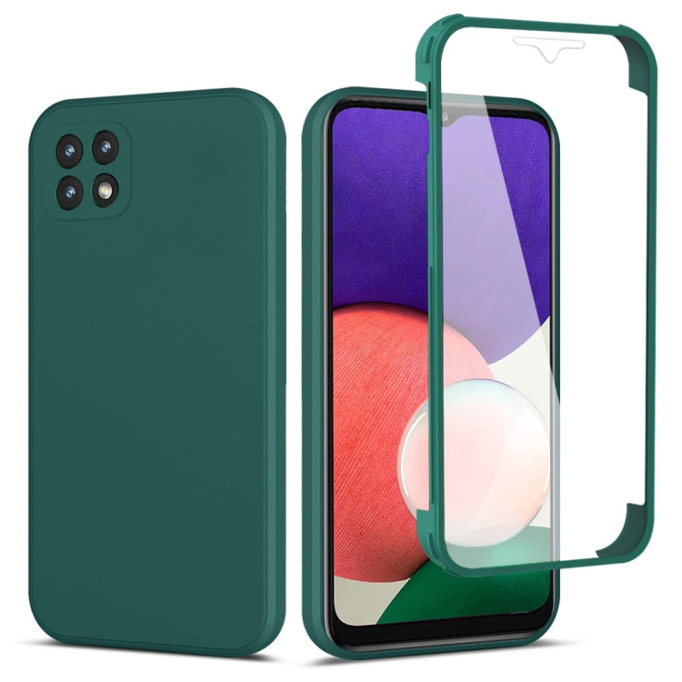 For Samsung Galaxy A22 5G Imitation Liquid Silicone 360 Full Body Phone Case