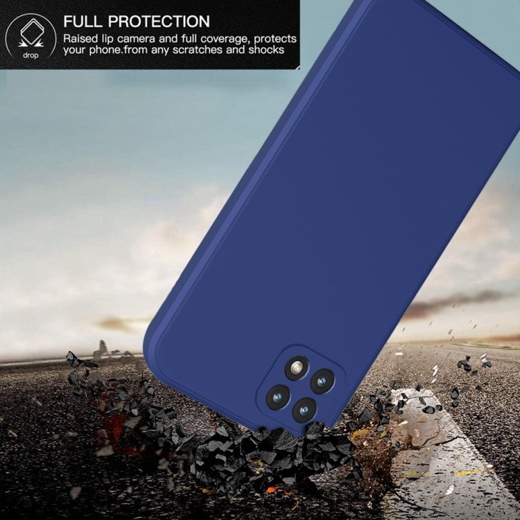 For Samsung Galaxy A22 5G Imitation Liquid Silicone 360 Full Body Phone Case