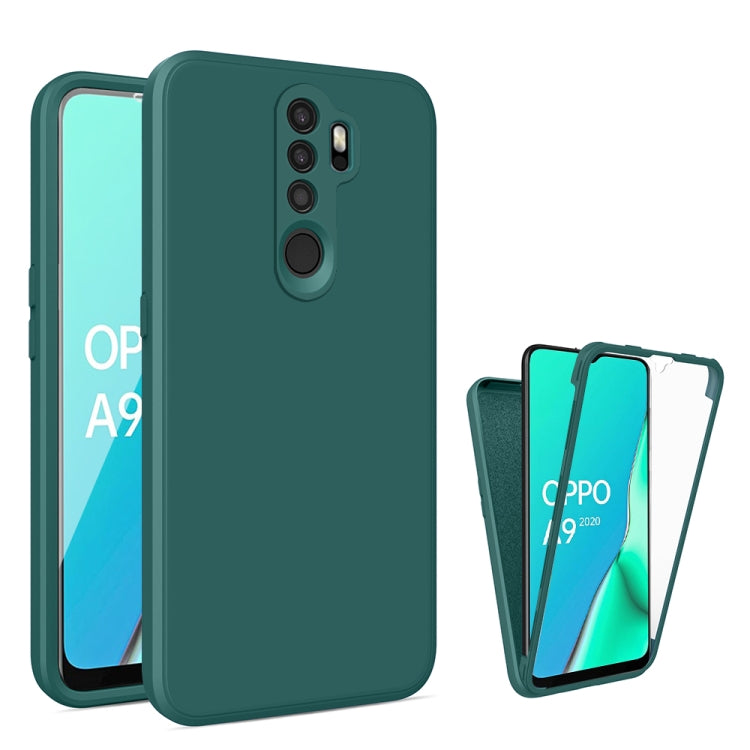 For Oppo A9 2020 Imitation Liquid Silicone 360 Full Body Phone Case