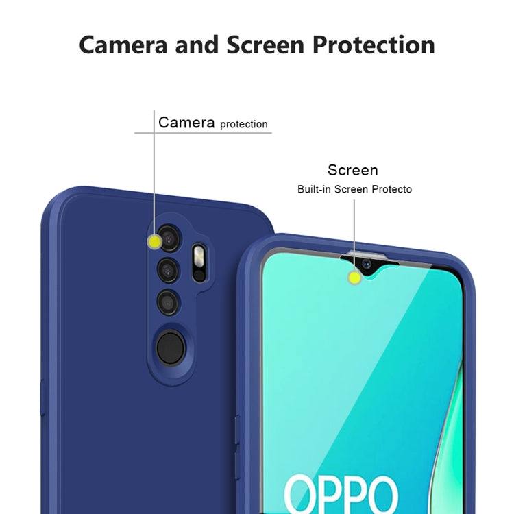 For Oppo A9 2020 Imitation Liquid Silicone 360 Full Body Phone Case
