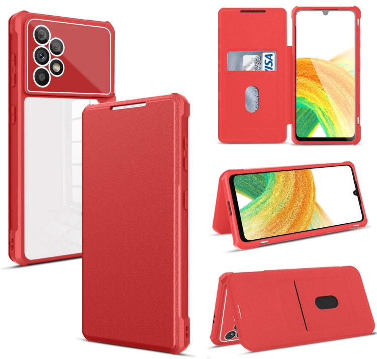 For Samsung Galaxy A33 Magnetic Flip Leather Phone Case