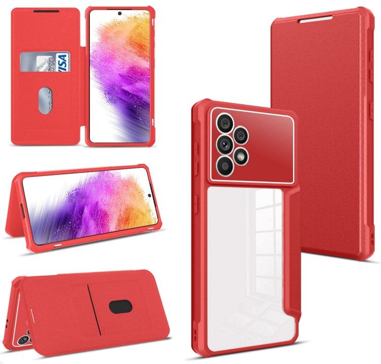 For Samsung Galaxy A73 5G Magnetic Flip Leather Phone Case
