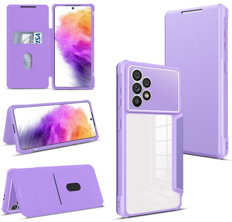 For Samsung Galaxy A73 5G Magnetic Flip Leather Phone Case