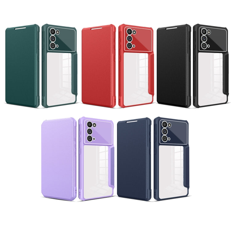 For Samsung Galaxy Note20 Magnetic Flip Leather Phone Case