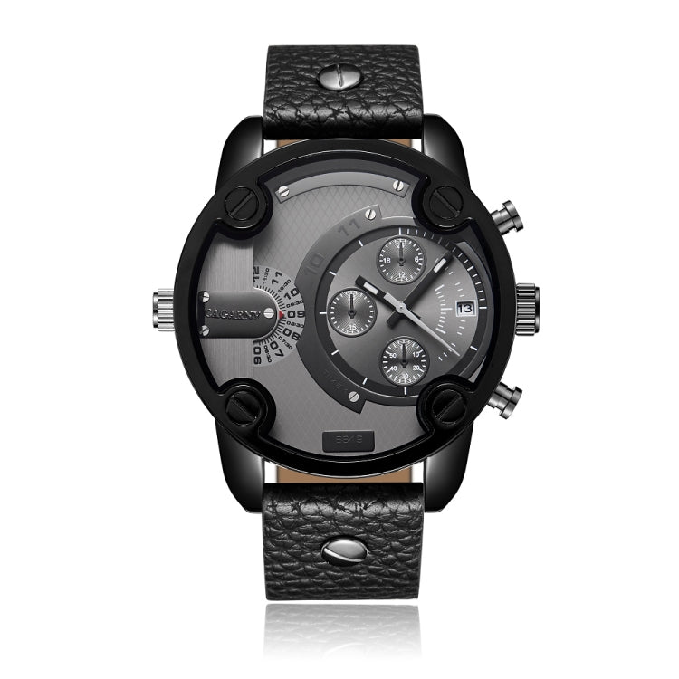CAGARNY 6819 Multifunctional Dual Time Zone Quartz Business Sport Watch for Men