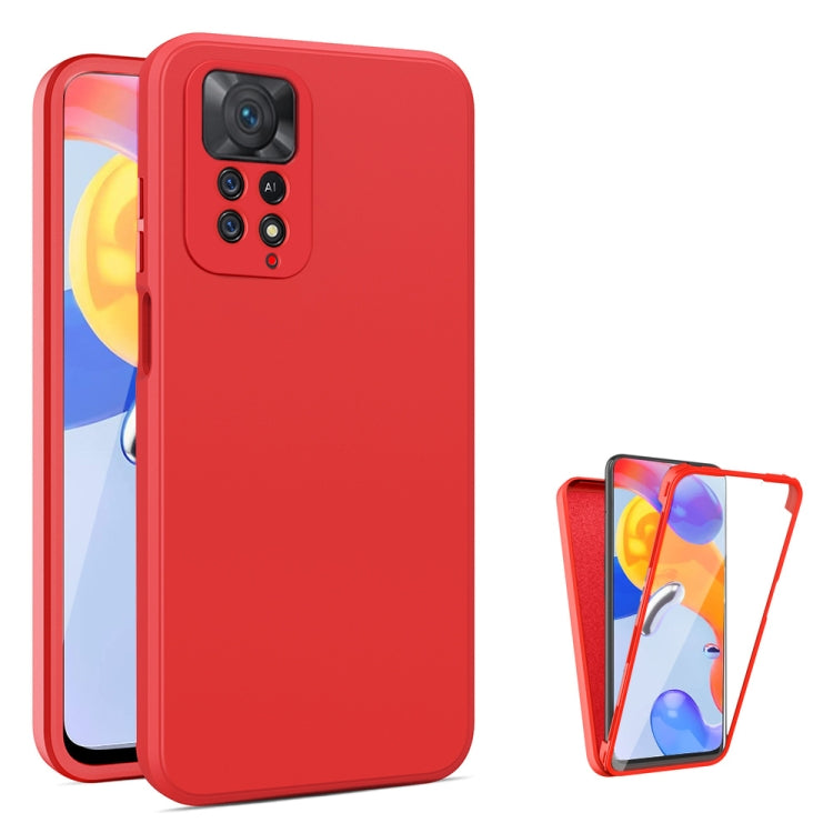 For Xiaomi Redmi Note 11 Pro Global Imitation Liquid Silicone 360 Full Body Phone Case