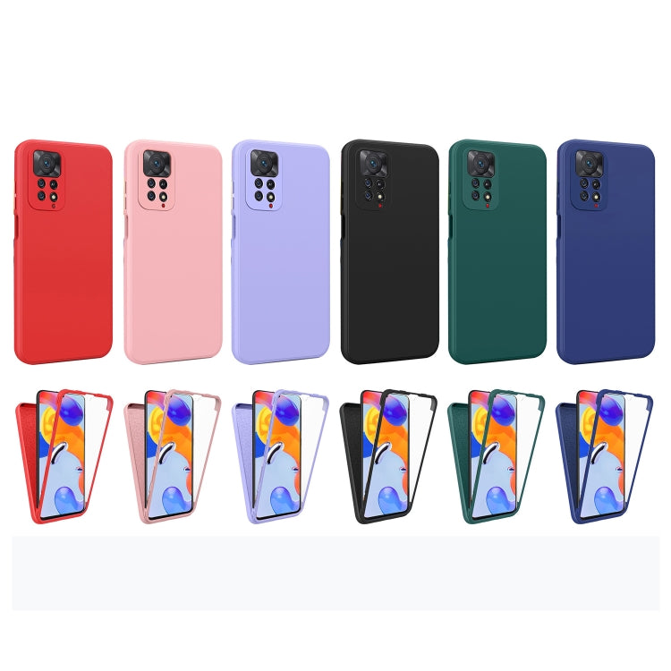 For Xiaomi Redmi Note 11 Pro Global Imitation Liquid Silicone 360 Full Body Phone Case
