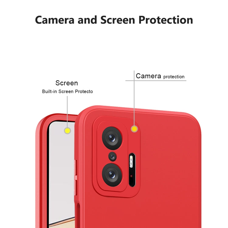 For Xiaomi 11T Pro Imitation Liquid Silicone 360 Full Body Phone Case