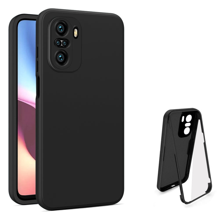 For Xiaomi Redmi K40 Imitation Liquid Silicone 360 Full Body Phone Case