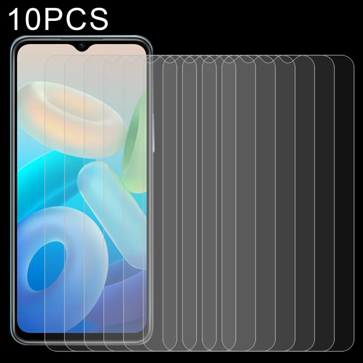 10 PCS 0.26mm 9H 2.5D Tempered Glass Film For vivo Y72T / iQOO Z5x / iQOO Z6x / Y73t / Y75s