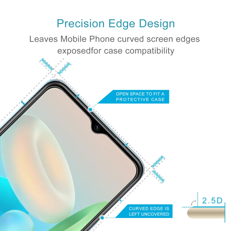 10 PCS 0.26mm 9H 2.5D Tempered Glass Film For vivo Y72T / iQOO Z5x / iQOO Z6x / Y73t / Y75s