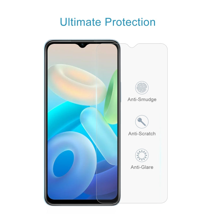10 PCS 0.26mm 9H 2.5D Tempered Glass Film For vivo Y72T / iQOO Z5x / iQOO Z6x / Y73t / Y75s
