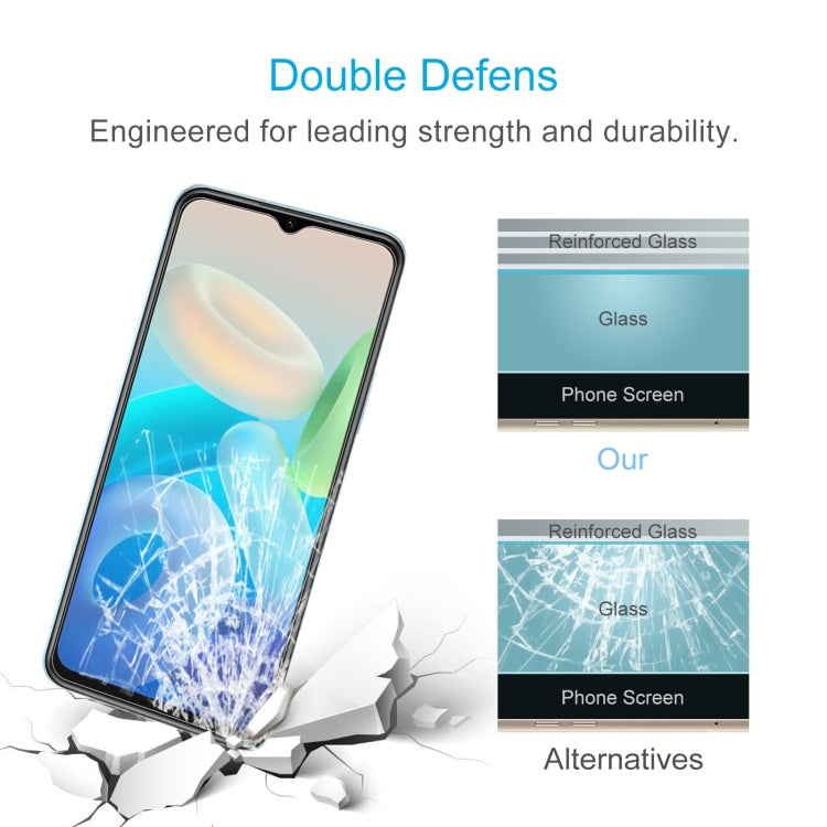 10 PCS 0.26mm 9H 2.5D Tempered Glass Film For vivo Y72T / iQOO Z5x / iQOO Z6x / Y73t / Y75s