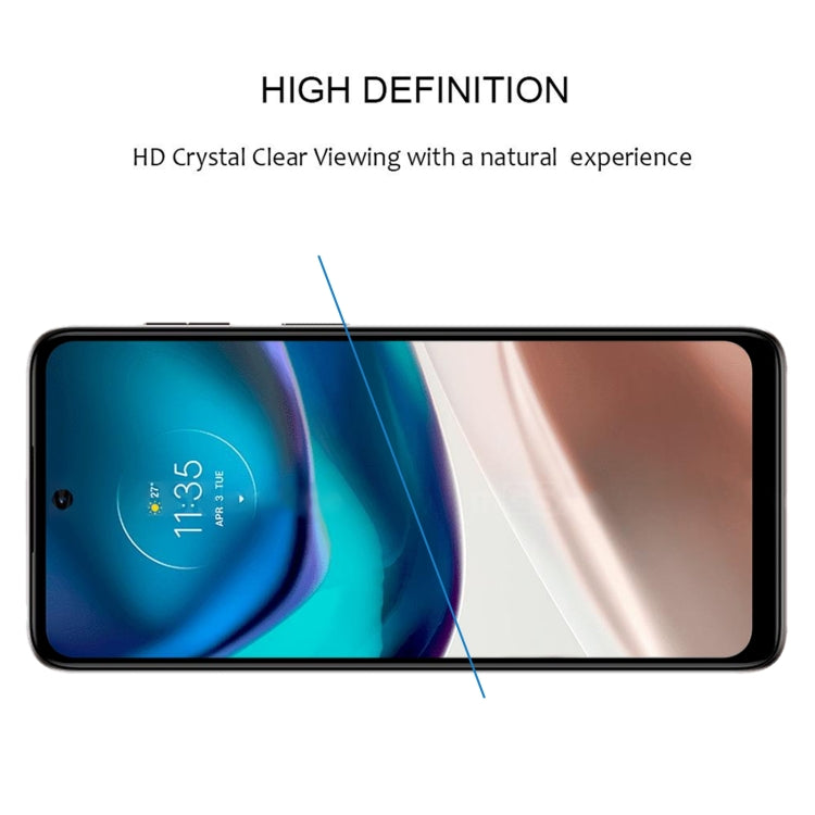 25 PCS Full Glue Cover Screen Protector Tempered Glass Film For Motorola Moto G42