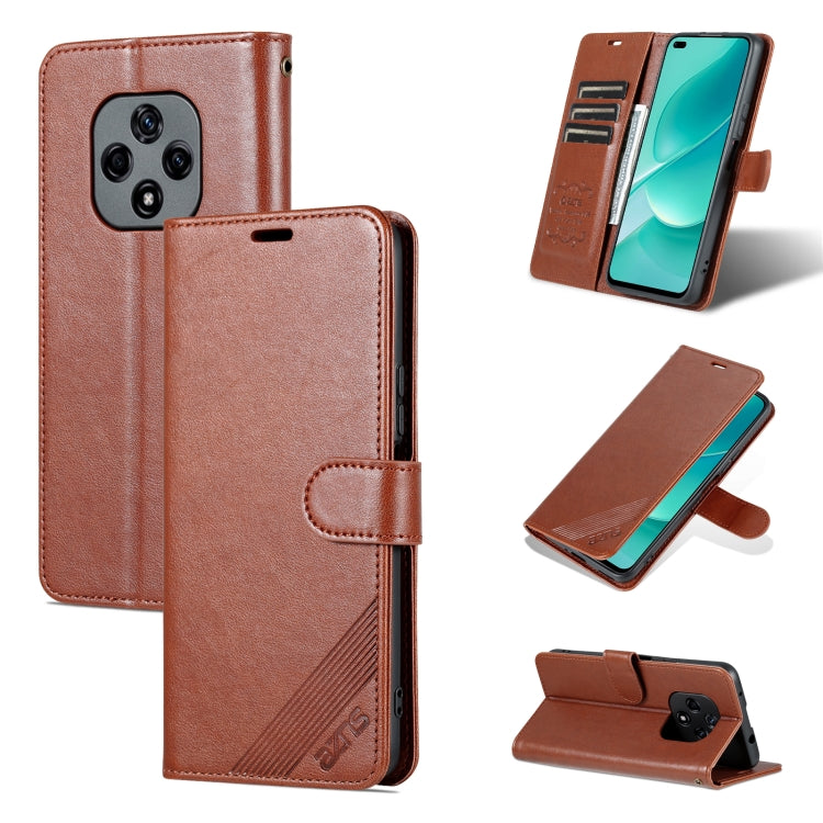 For Huawei Nova 9Z 5G AZNS Sheepskin Texture Flip Leather Phone Case
