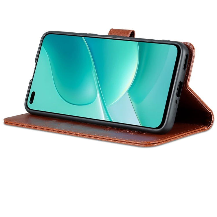 For Huawei Nova 9Z 5G AZNS Sheepskin Texture Flip Leather Phone Case