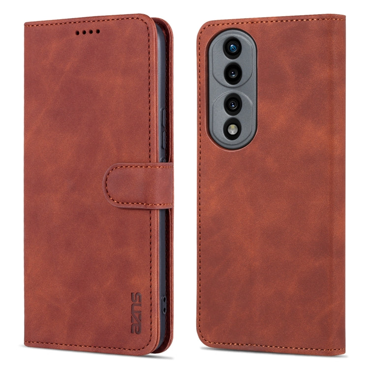 For Honor 70 Pro AZNS Skin Feel Calf Texture Flip Leather Phone Case