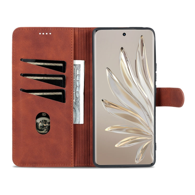 For Honor 70 Pro AZNS Skin Feel Calf Texture Flip Leather Phone Case