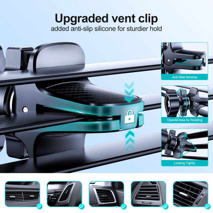 JOYROOM JR-ZS285 Mechanical Car Air Outlet Phone Holder(Black)