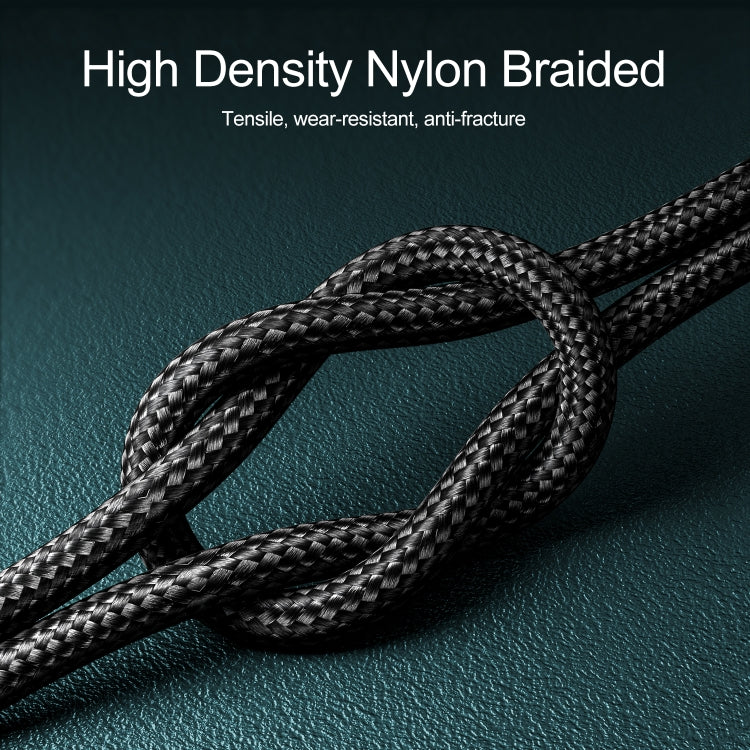 JOYROOM S-1224K7 USB to 8 Pin Intelligent Power-Off Sync Data Cable, Cable Length: 1.2m(Black)