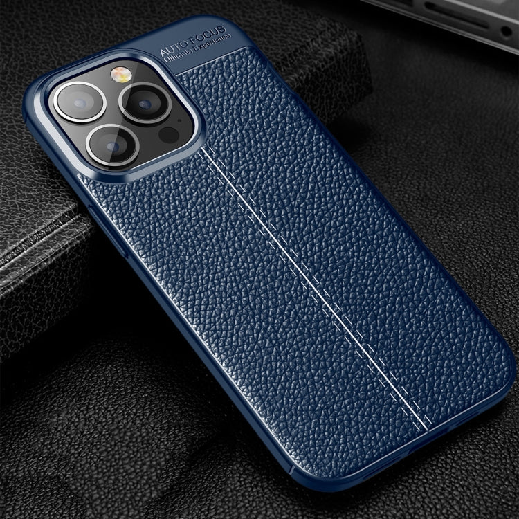 For iPhone 14 Pro Litchi Texture TPU Phone Case