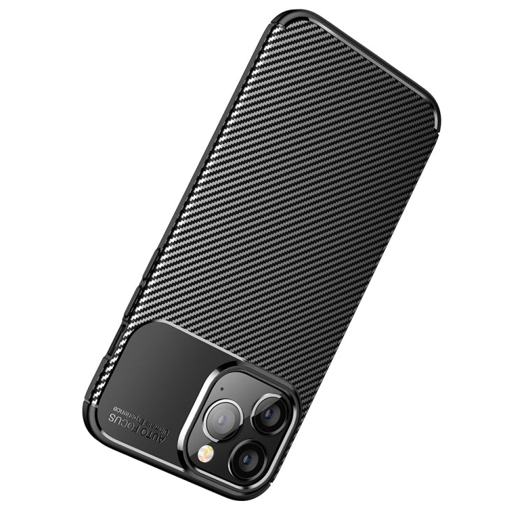 For iPhone 14 Plus Carbon Fiber Texture TPU Phone Case